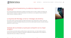 Desktop Screenshot of misterioteca.com